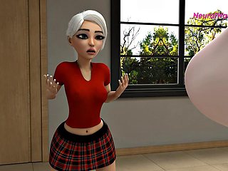 Ebony Futa Teacher Pounds Shy Student for Top Marks