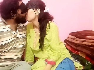 Setup  on home bed so romance kissing