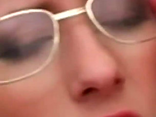 Spex brunette babe gets screwed and facialized