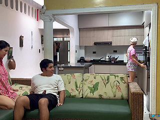 I had sex in front of my wife with her friend! She didn't even notice!