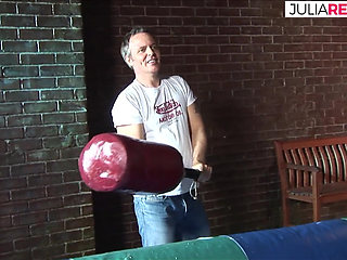 Sexy girl bends over while getting fucked after deepthroat blowjob