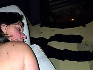Real MILF Sucks and Fucks Cock at Home and Gets Sprayed with Cum