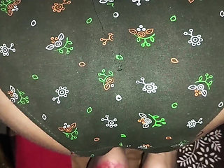 My husband slid my petticoat with me and fucked my hot pussy in doggy style.