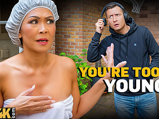 MATURE4K. Asian riding young Czech man