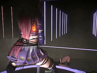 3D Two Horny Slut Cosplay Stripper Got Fucked by Two Big Dicks