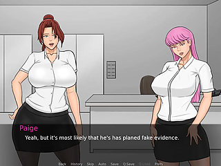 Eva's Ecstasy Gameplay #05 Busty Redhead Is Trained by the Boss to Be Submissive.