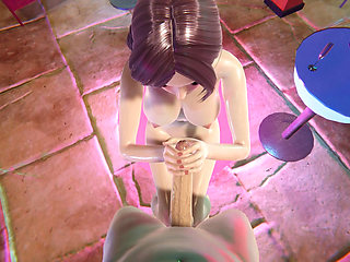 Nakai Yukino Pool Party in a Bikini - No Hands Blowjob, Wet Titjob, and Face Cumshot with Sitting Handjob in 3D Hentai