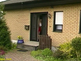 Rough German big cock anal party
