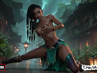 Senna League of Legends Hentai Compilation Stripping and Big Tits Tease