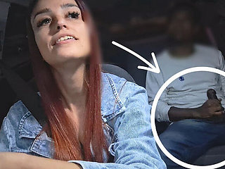 Naughty Redhead Fanny Squirting in Car - Public Masturbation & Risky Sex