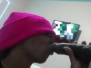 Stepdaddy let me deepthroat his bbc! Am I a good girl now?