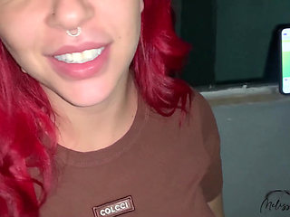 In the Dark of the Balcony with My Hot Stepmother, the Whore Wants to Give Hair to the Neighbor.