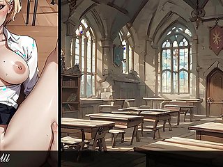 College of Mysteria: Blondie Looses Her Virginity by Very Big Fat Cock in the College - Episode 2