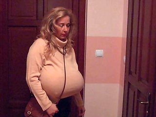 Big Boobed Blonde Masturbates With A Dildo In The Bathroom