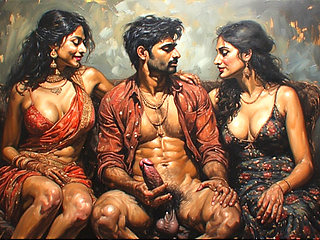 Indian wife cheating on her husband with her ex lover have some good massage and romantic fuck