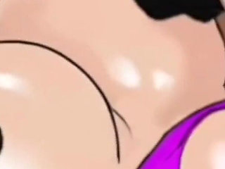 Married Busty Brunette Can't Resist the Sight of a Big Black Cock. Cartoon