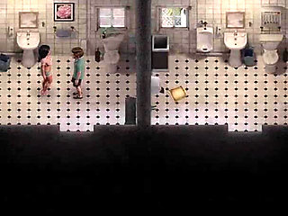 Fucking in the Restaurant Bathroom in Secret