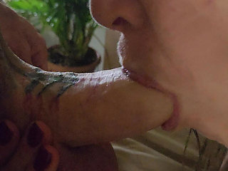 Good Girl Sucks Hubby's Cock and Masturbates