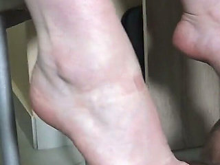 French Princess Home Office Foot Slave!