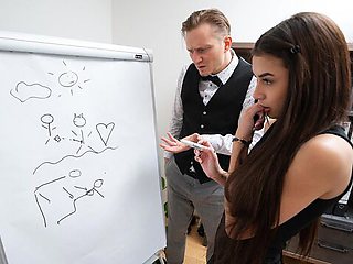 Quick and hot office fuck with a passionate gf Vanessa Alessia