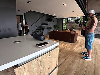 Danner Mendez and Katty Blake Ride Zacs Cock Hardcore Behind-the-Scenes in Behind
