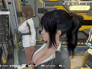 Big titty adventure in Operation Lovecraft featuring some serious ass action