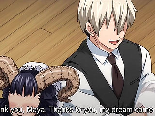 Goat maid helped to shave.