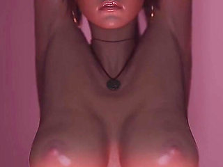 Sexy Bigtits Lara Fucked by Monster's Arms and Filled up Her Belly with Cums