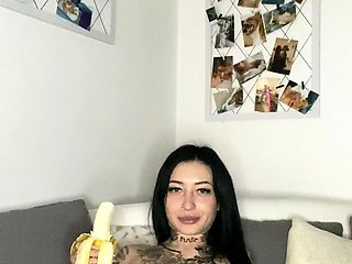Busty curly brunette with big boobs fucks on couch