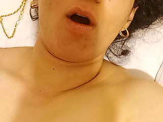 Moaning and orgasm by licking pussy