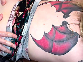 BBW MILF Extreme Gangbanged in Standing DP