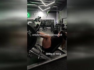 TikTok Live Gym Gangbang: 5 Strangers Breed 18yo Pussy
