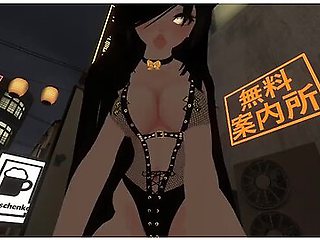 Anime beauty takes you in a dark alley