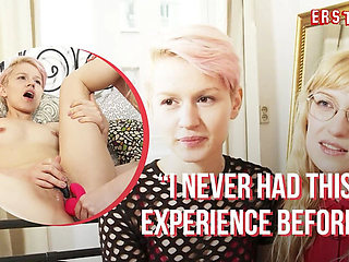 German Lesbian Amateurs Natalia and Vicky Hot Pussy Licking with Toys and Tongue Action