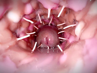 Her spiky vagina made my old dick cum like a fire hose