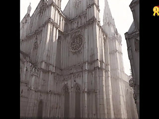 Young Virgin Boy Have First Time Ever Sex with Older Nun and Cum on Her Sacred Face