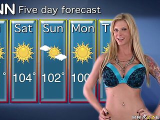 Brazzers Exxtra featuring Brooke Brand's long legs scene