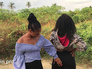 African Lesbian Lover Outdoor Play