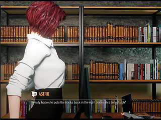 Croft Adventures Hentai Game Parody Ep.4 Lara Find Out the Hot Librarian Is Not Wearing Panties Under Her Mini Skirt Today!