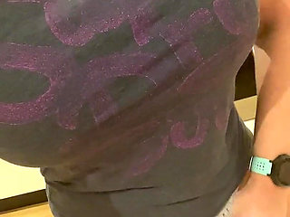 Pee Desperation After a Run, Pissing Into My Thong