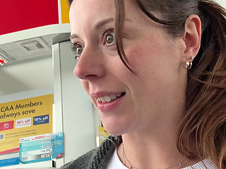 Trying Not to Cum Too Loud While I Pump My Gas