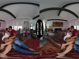 UP CLOSE VR You Watch Your Hot Wife Nina White Fuck Her Stallion Personal Trainer CUCKOLD POV