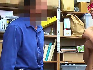 Busty dark-hued teenager gets caught and rock-hard drilled