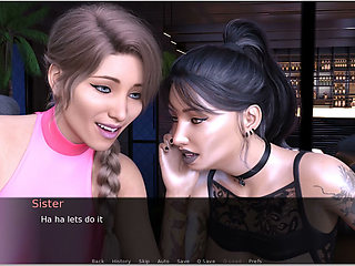 Grandpa's Visit -gameplay - Roleplay - Oldman Fucks Two Teens After Party and Fills Their Ass with Cum