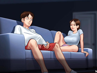 SUMMERTIME SAGA stepbrother marstubating as stepsister loves his cock and let's him bang her