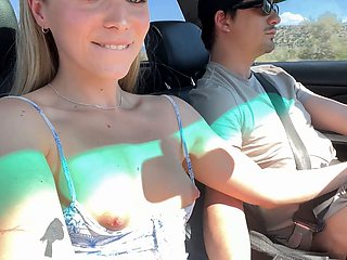 Real public sex, spread ass, tight pussy