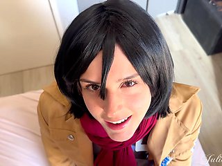 Mikasa POV Blowjob Fantasy - Slow, Wet & Naughty