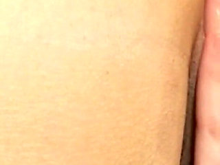 Blonde Babe Fingers Hairy Pussy to Explosive Orgasm