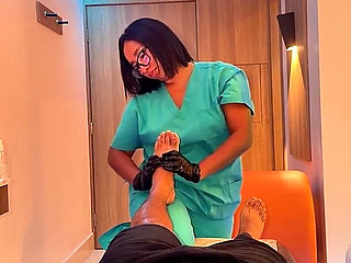 POV Sensual Latina Massage - Relaxing Music, HJ & Blowjob Finish