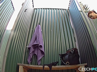 Czech Pool 7: Firm Fitness Beauty Goes Bare Poolside